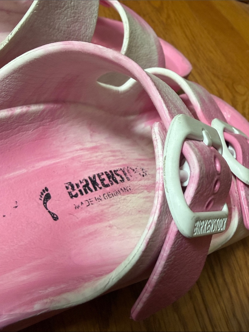 Birkenstock Arizona Eva Kid's Sandals Pink Tie Dye EU 33 Kids 2-2.5 - Picture 9 of 14
